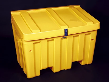 Volum: 350L     Lengde: 1100mm     Bredde: 600mm     Høyde: 835mm     Vekt: 32kg  Farge:      Gul     Grønn     Mørk grå     Lyst grått lokk med mørk grå bunn